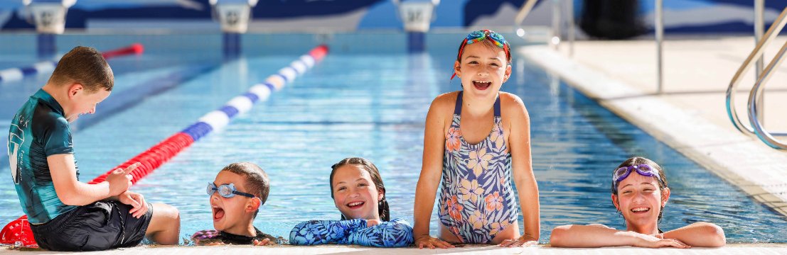 Image of children swimming